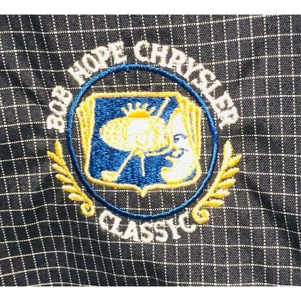 Vintage Bob Hope Chrysler Classic‎ Golf Tournament Blue Pullover Windbreaker XL